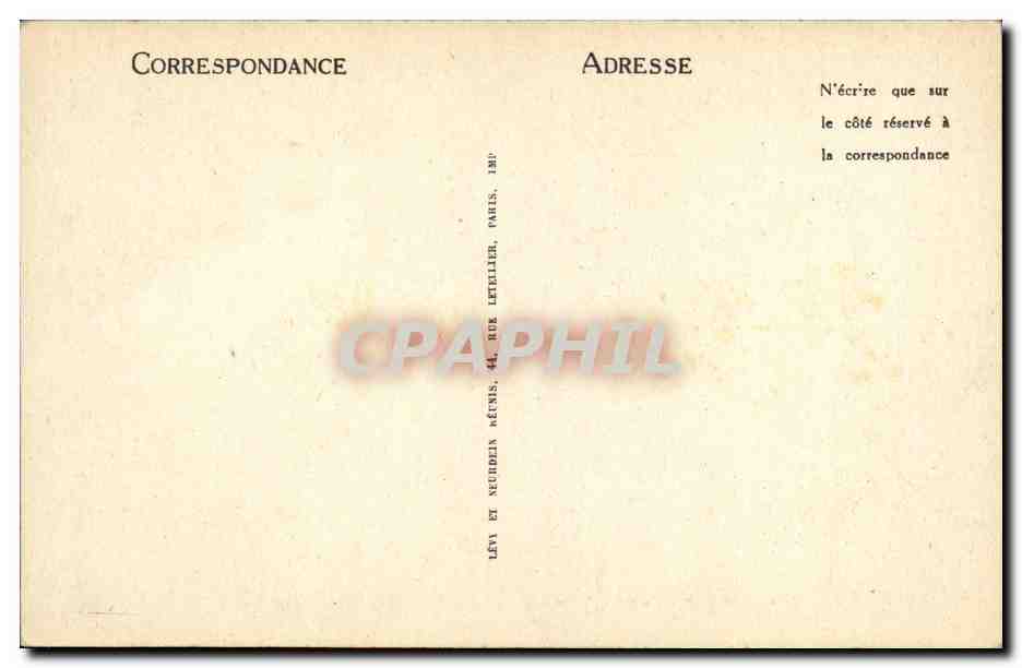 CPA Paris Notre Dame Tympan du Portail Detail — Verso
