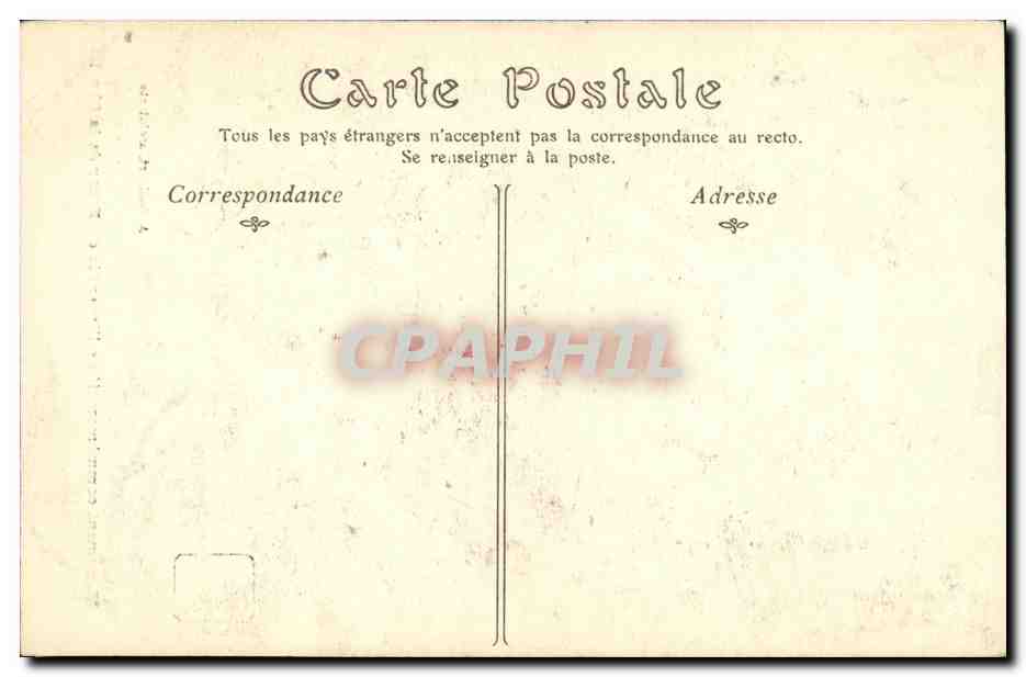 CPA Paris Monument Commemoratif de l incendie du bazar de la charite — Rückseite