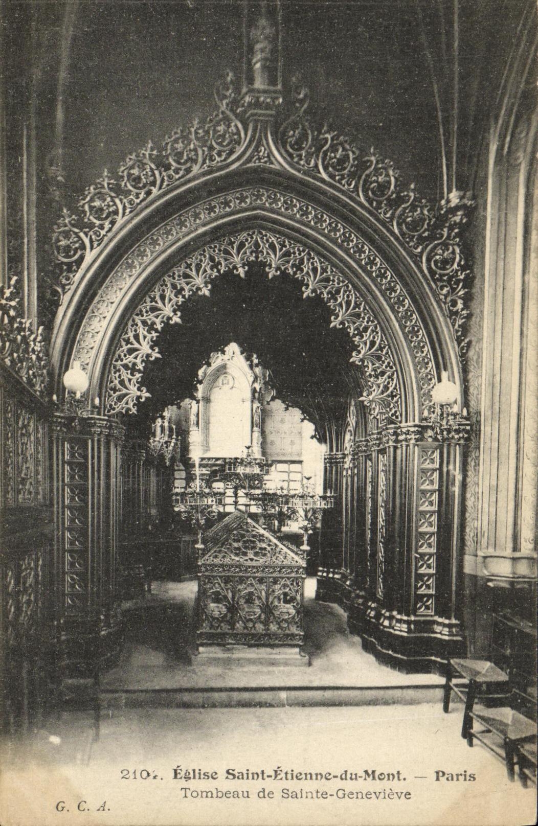 CPA Paris Eglise Etienne du Mont Tombeau de Ste Genevieve