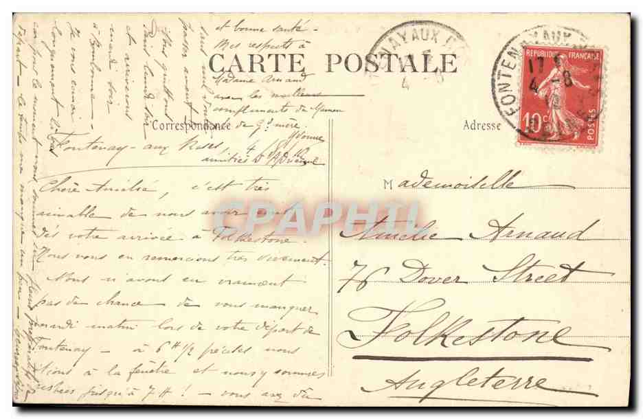 CPA Paris Vue Generale de la Bourse — Rückseite