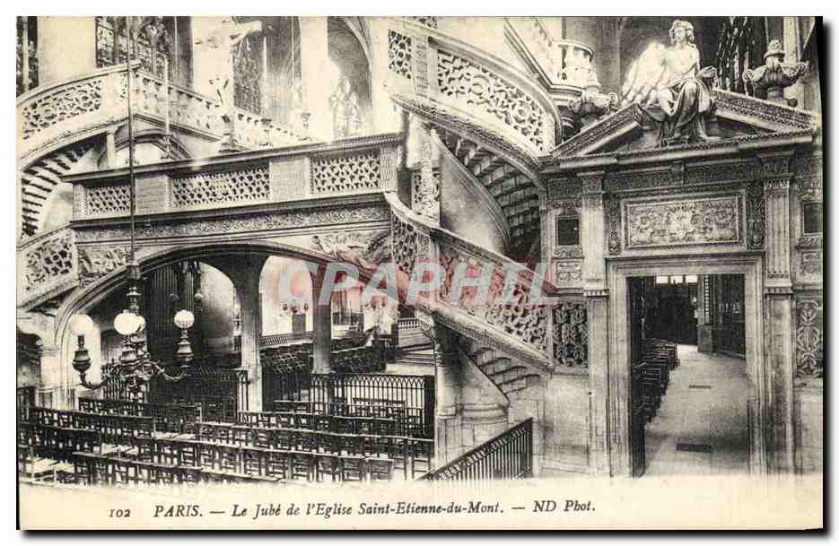 CPA Paris Le Jube de L Eglise Saint Etienne du Mont