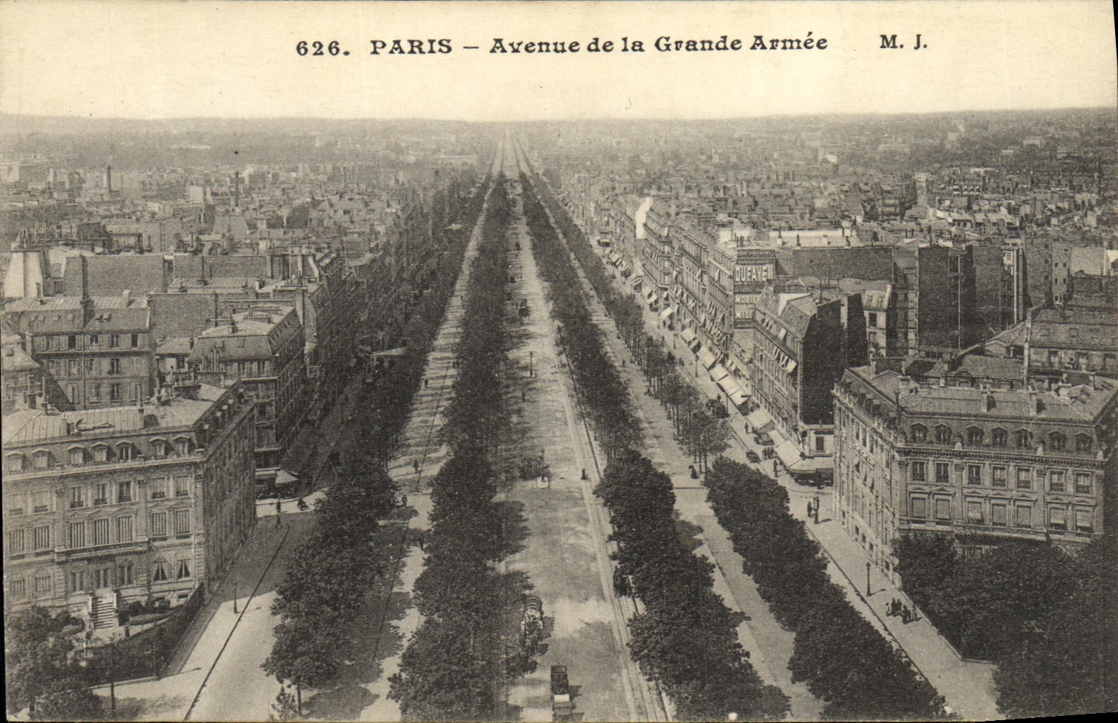 CPA Paris Avenue de la Grande Armee