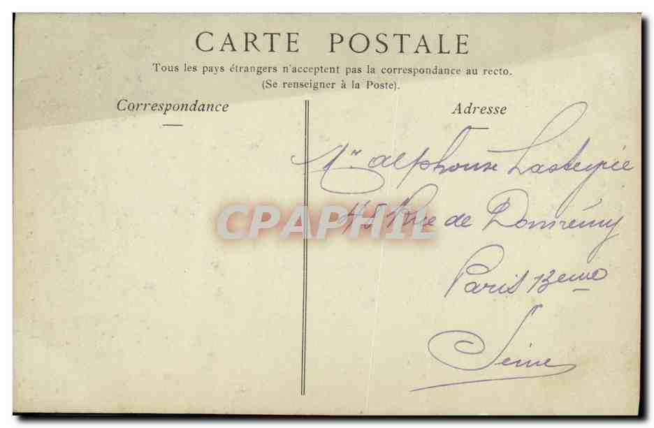 CPA Paris Musee de Cluny Le puits  — Rückseite