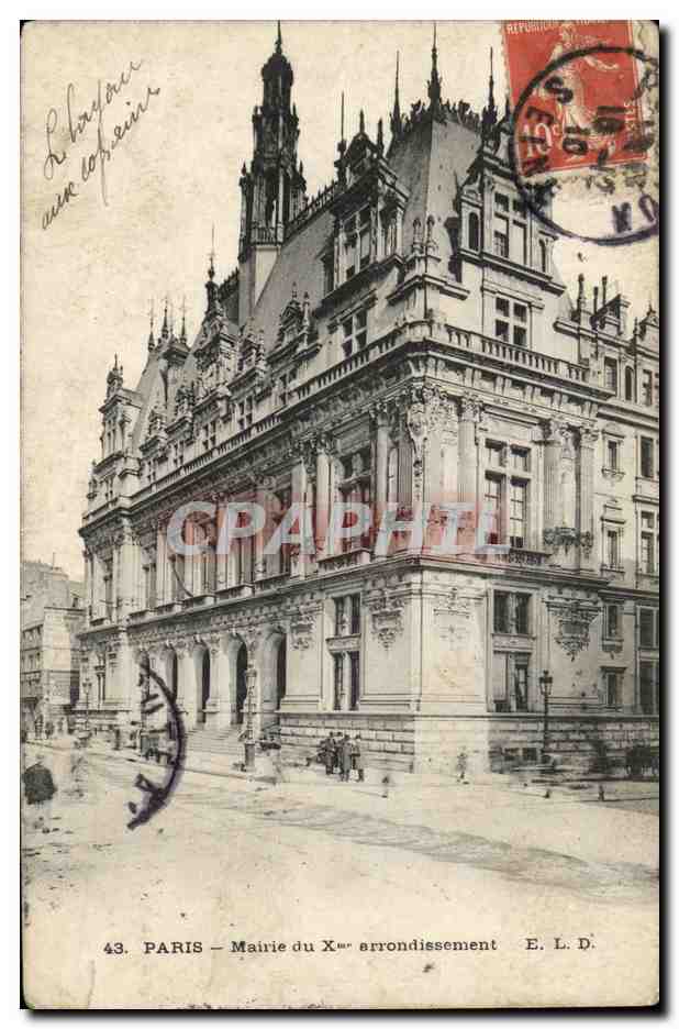 CPA Paris Mairie du 10eme