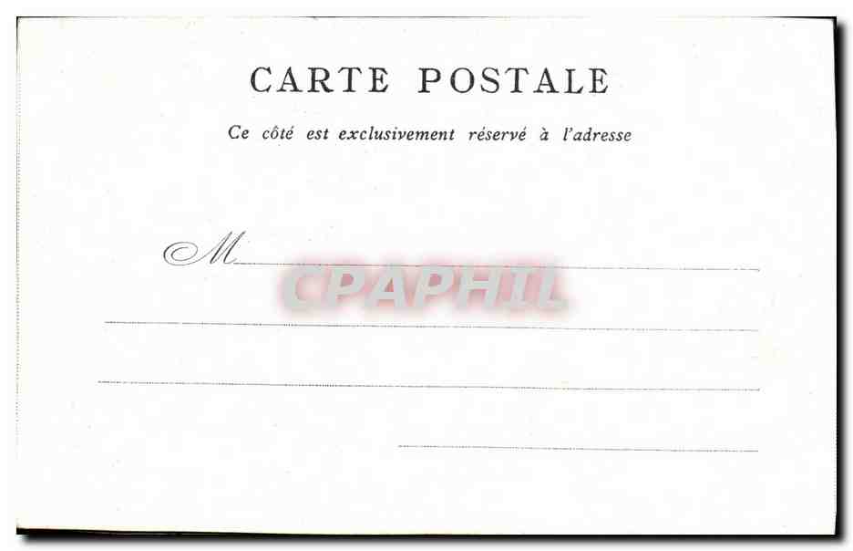CPA Paris Bon Marche palais de justice — Rückseite