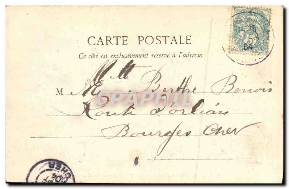 CPA Paris Le Jardin des Tuileries et la Rue de Rivoli — Rückseite