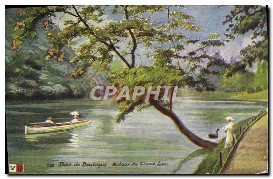 CPA Paris Bois de Boulogne Autour du grand lac