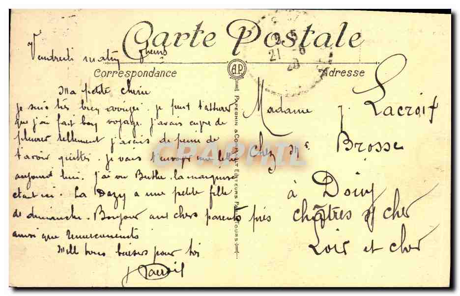 CPA Paris Le Boulevard de Italiens  — Rückseite