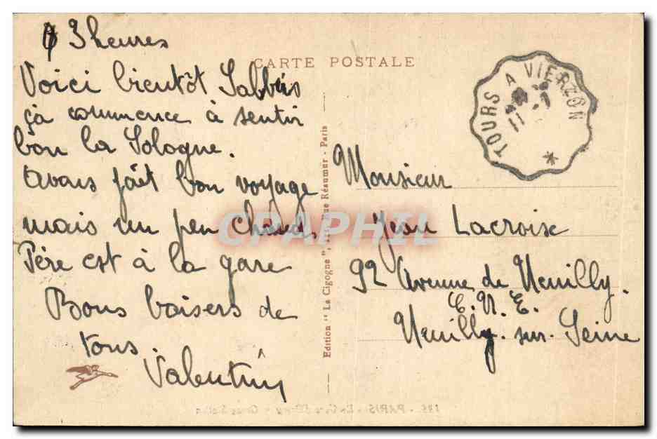 CPA Paris La Gare d Orsay — Rückseite