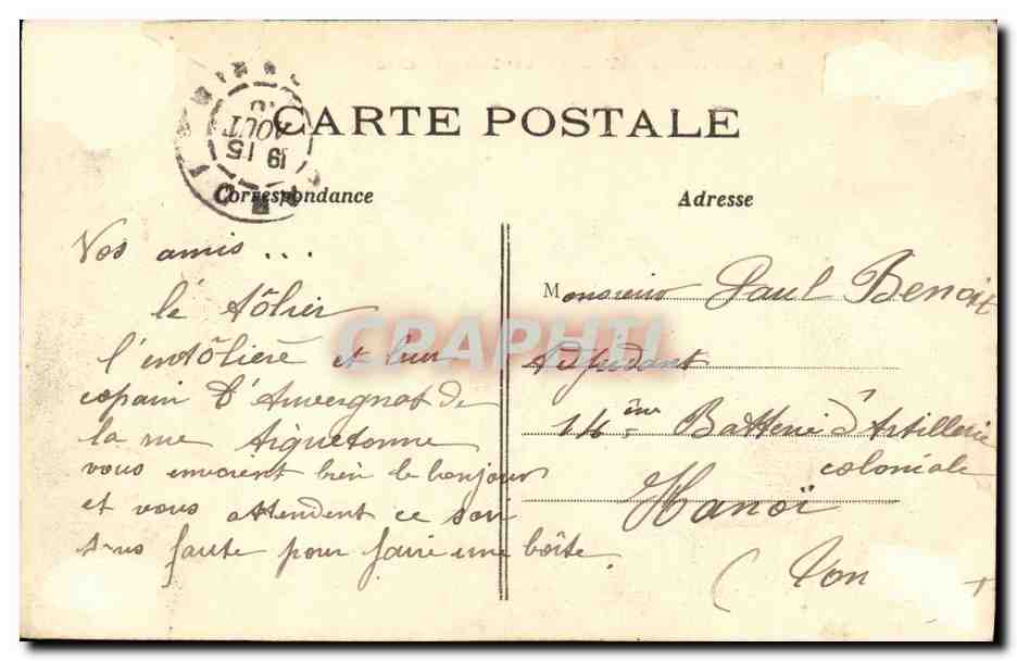 CPA Paris Vue Generale de la Cite Notre Dame — Rückseite