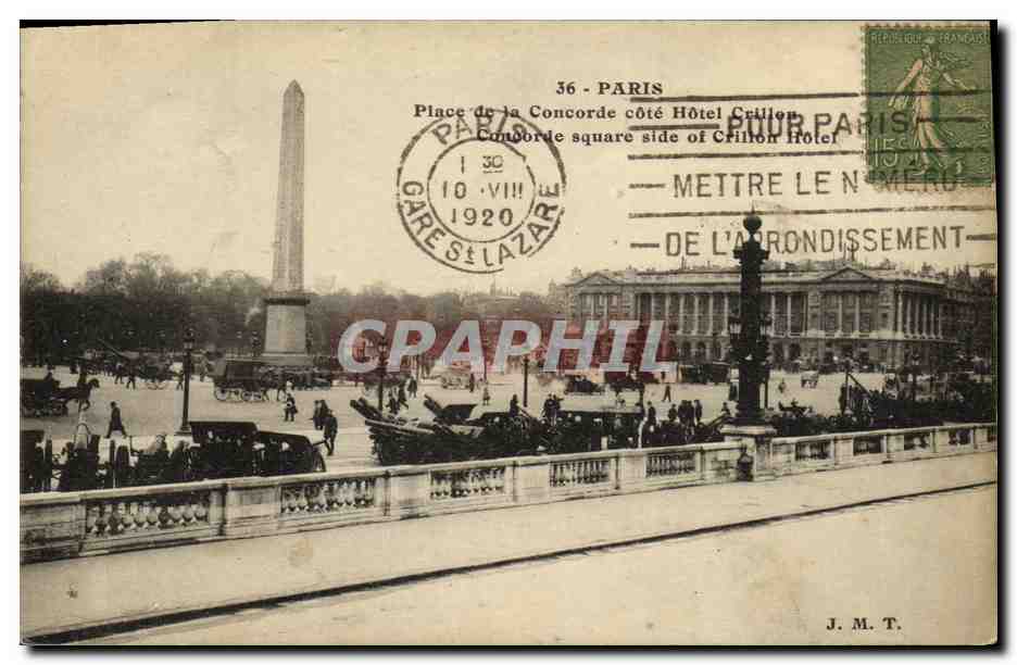CPA Paris Place de la Concorde Cote Crillon 