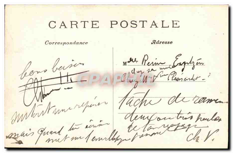 CPA Paris Le Boulevard de la Madeleine — Verso