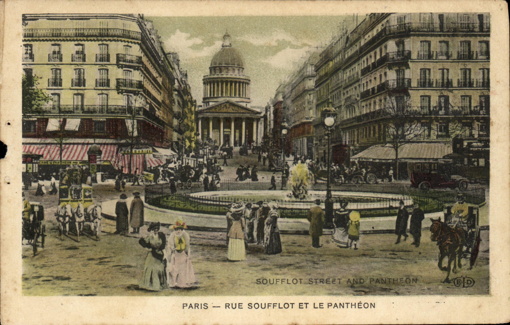 Paris — Rue Soufflot et le Panthéon — Éditeur E.P.D.