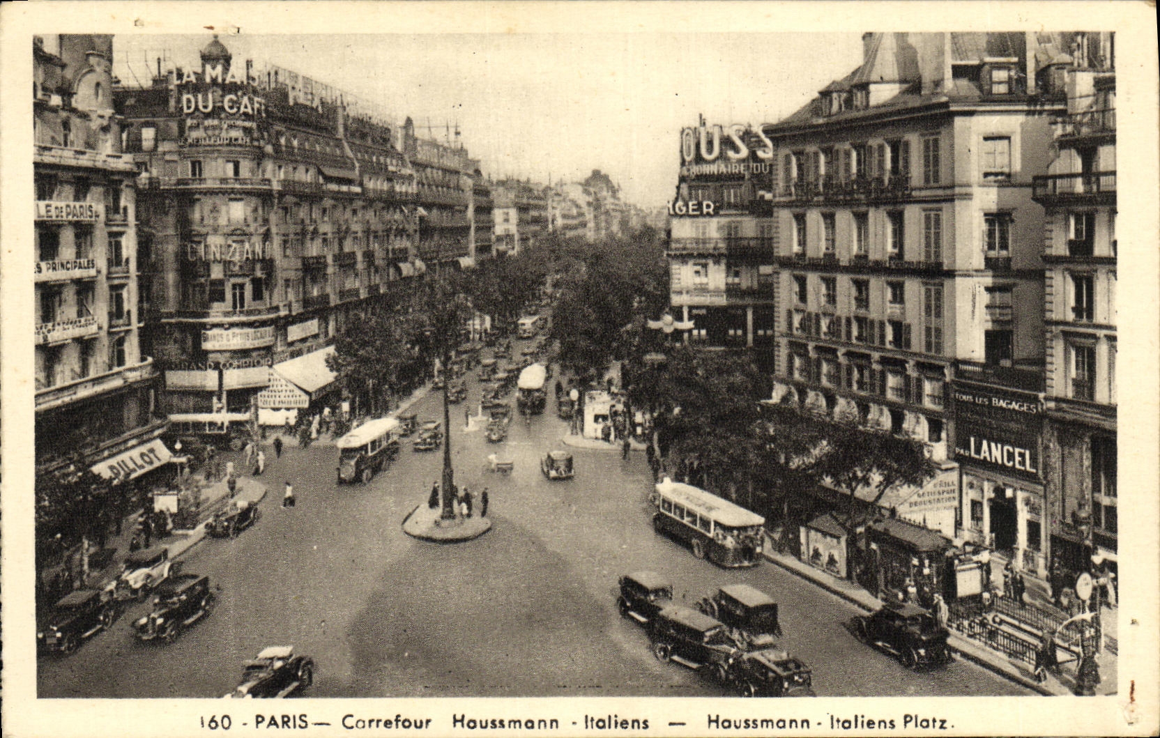 CPA Paris Carrefour Haussmann Italiens 