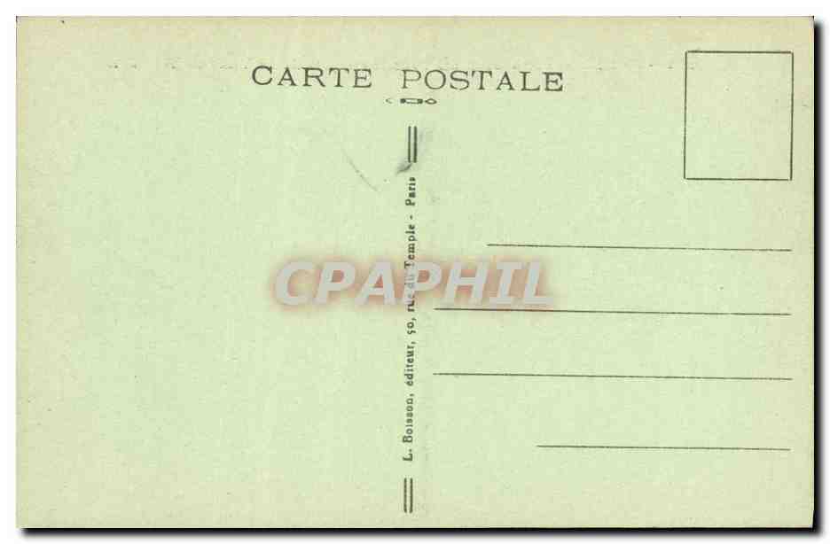 Paris — Panorama des Trocadéro aus der Eiffelturm — J. H' — Rückseite