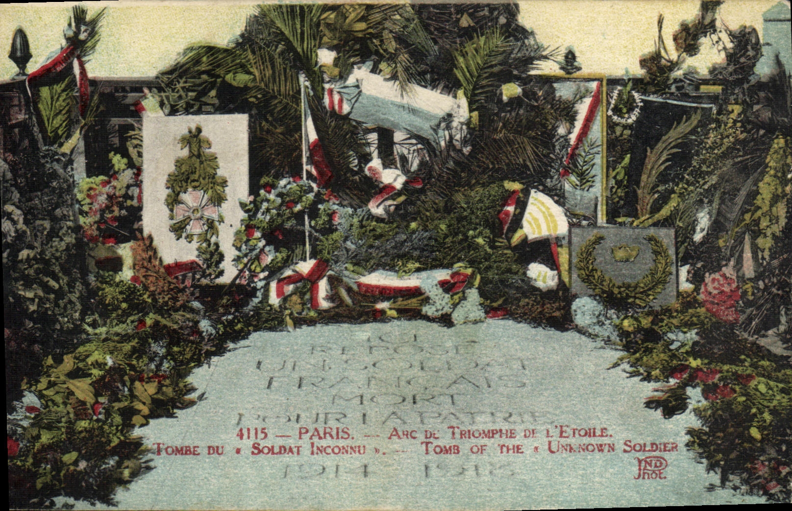 CPA Paris Arc De Triopmphe De L Etoile Tombe du soldat inconnu Miltiaria