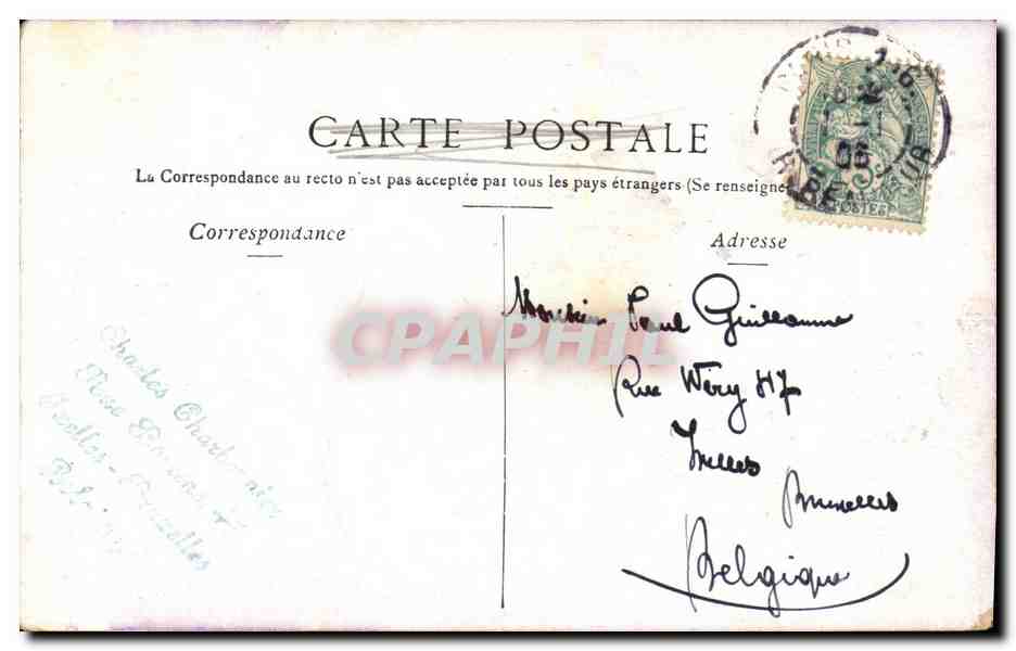 CPA Paris La Place de la Bastille et la colonne de Juillet  — Rückseite