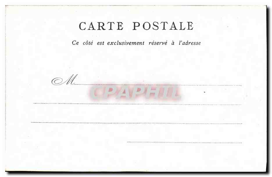 CPA Paris Bon Marche Palais de justice — Rückseite