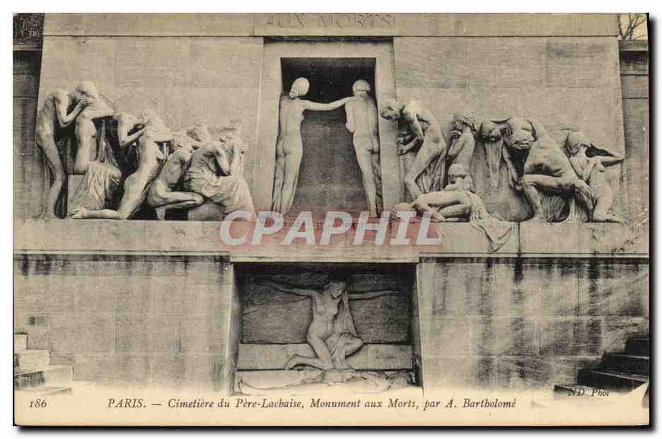 CPA Paris Cimetiere du Pere Lachaise Monument aux morts