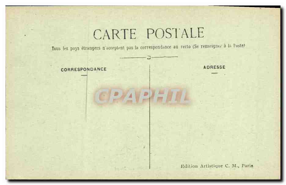 CPA Paris Eglise Saint Etienne du Mont Tombeau de Sainte Genevieve — Rückseite