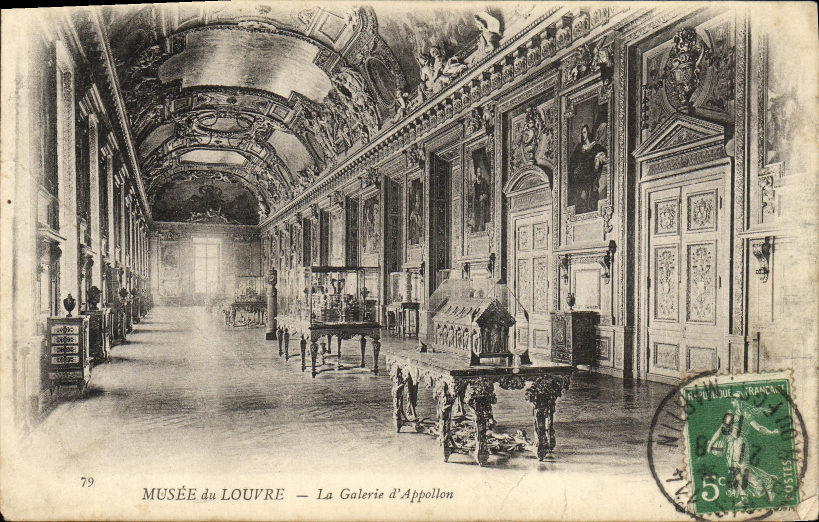 CPA Paris Musee du Louvre La Galerie d Appollon