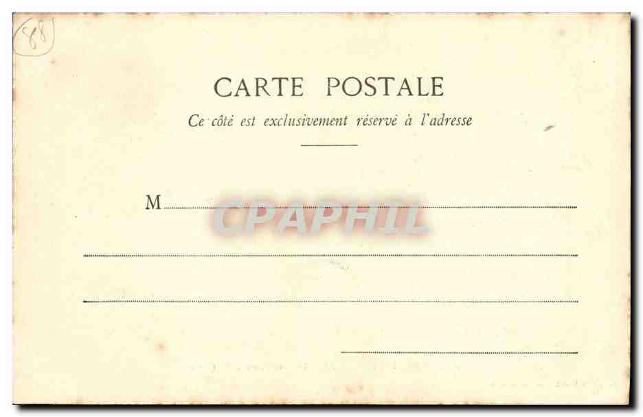 CPA Plombieres Les Bains Le Bain Romain et L Eglise — Rückseite