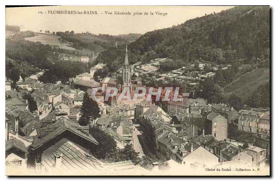 CPA Plombieres Les Bains Vue Generale Prise de la Vierge