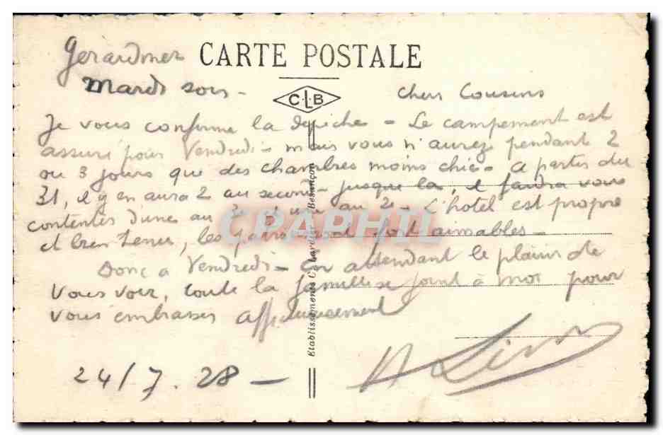 Gérardmer — Le Pont des Fées sur la Vologne — Édition Didier, n°16 — Reverso
