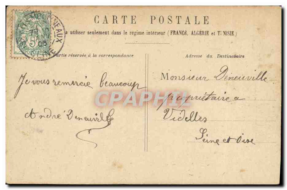 CPA Paris Eglise Saint Germain L Auxerrois — Rückseite