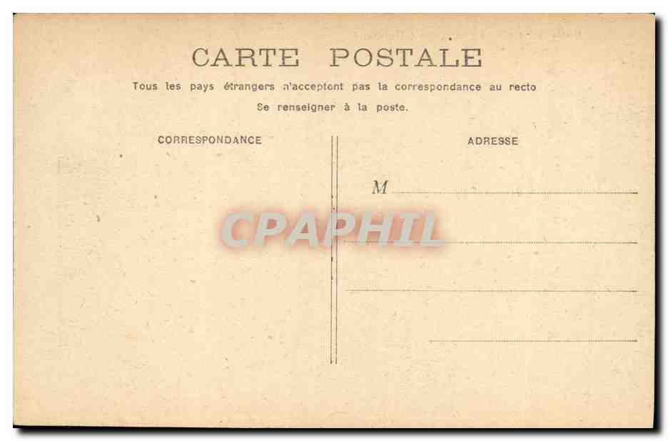 CPA Paris Palais de la Legion d Honneur — Rückseite