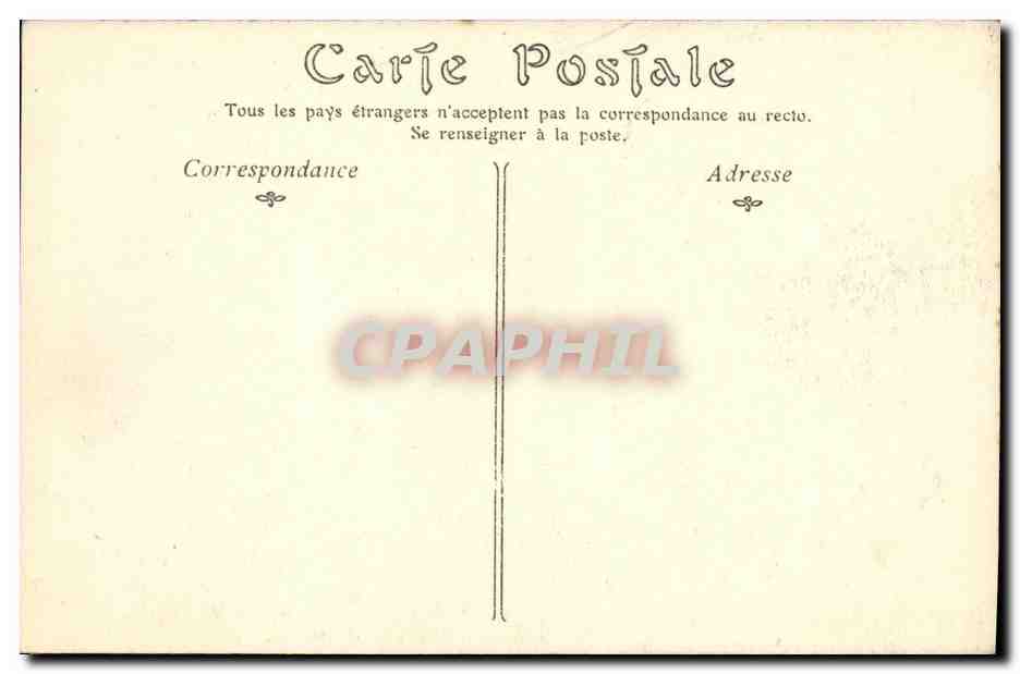 CPA Paris La Nef de L Eglise de la Madeleine — Verso