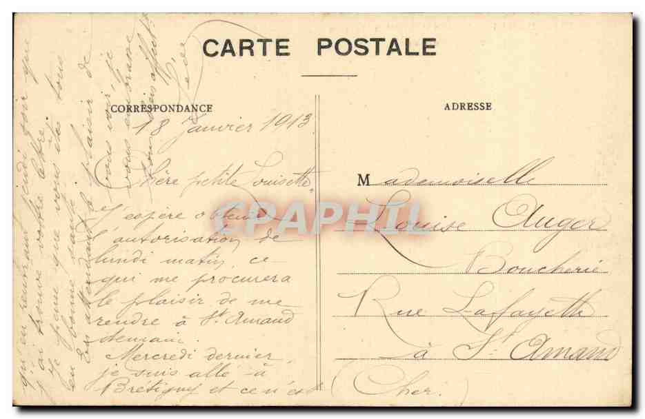 CPA Paris Jardin d Acclimatattion Le Plageonnier — Rückseite