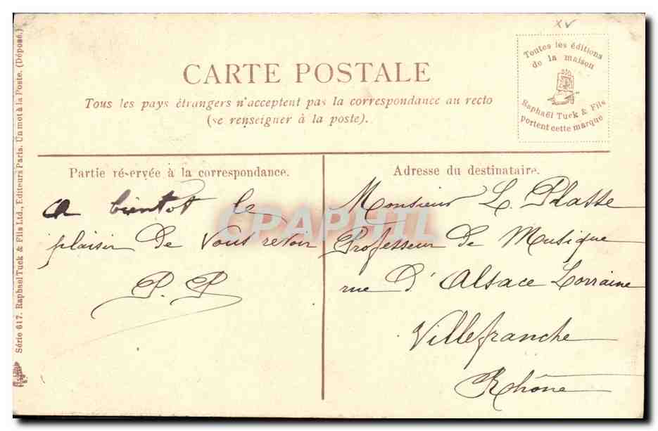 CPA Paris Place de la Concorde et L Obelisque — Rückseite