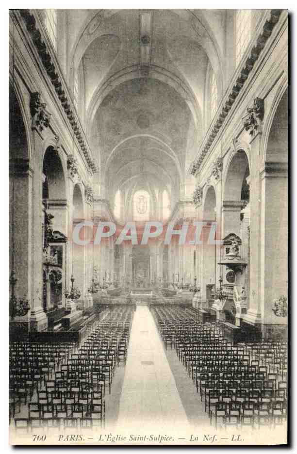 CPA Paris L Eglise Saint Sulpice