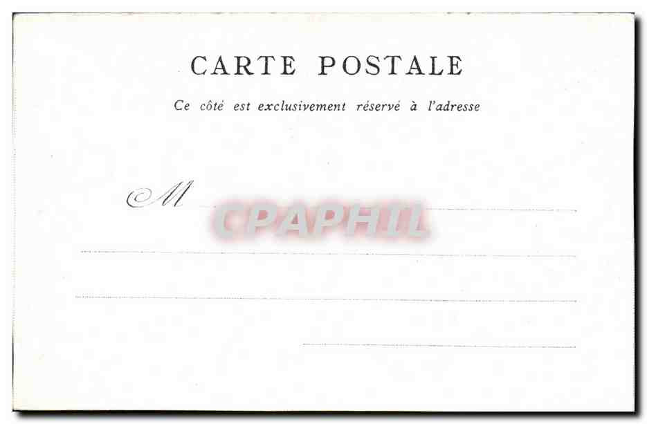 CPA Paris Bon Marche Palais Bourbon  — Rückseite