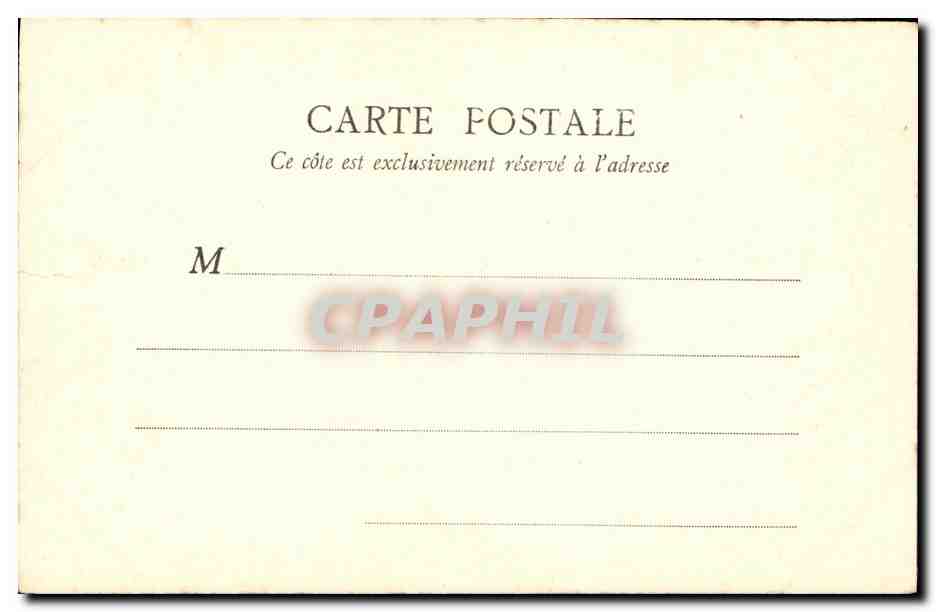 CPA Paris Pare Monceau Ruines de la Porte St Jean Ancien hotel de ville — Rückseite