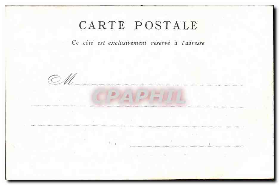 CPA Paris Bon Marche palais de justice — Rückseite