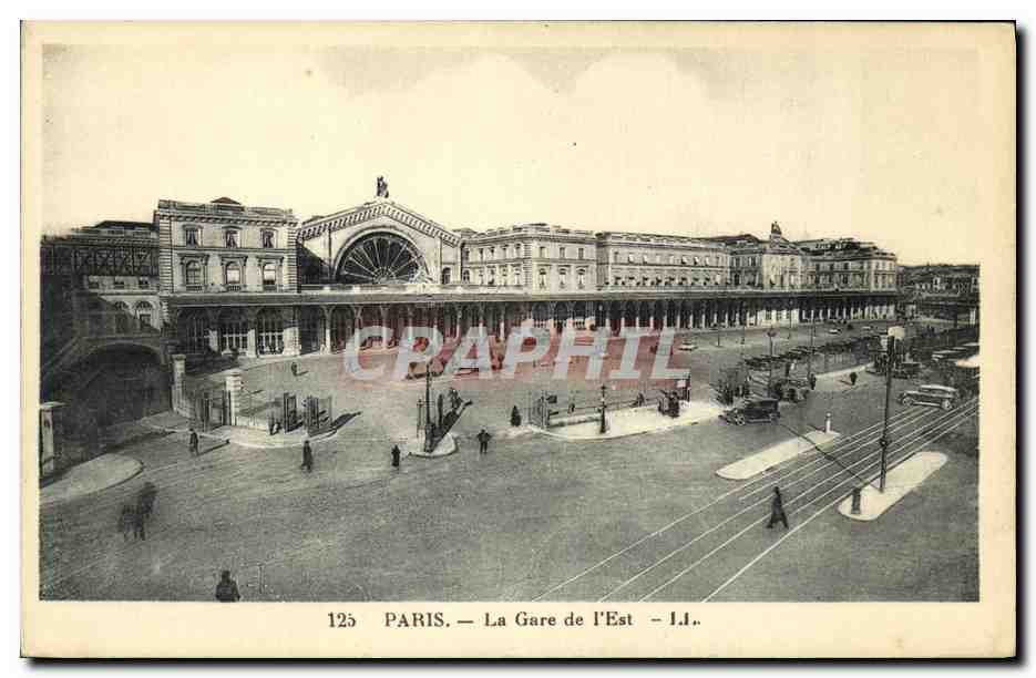 CPA Paris La Gare de Est
