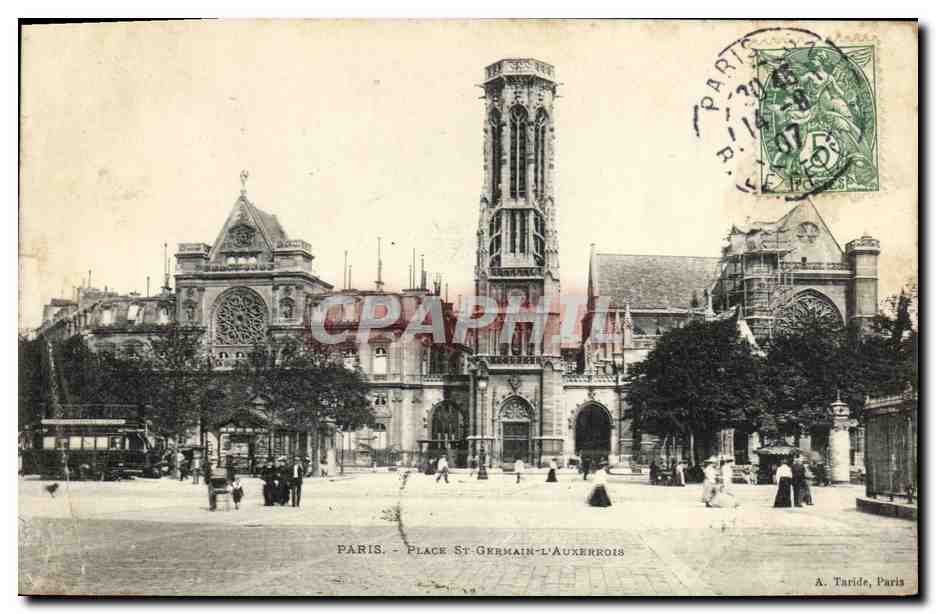 CPA Paris Place St Germain L Auxerrois