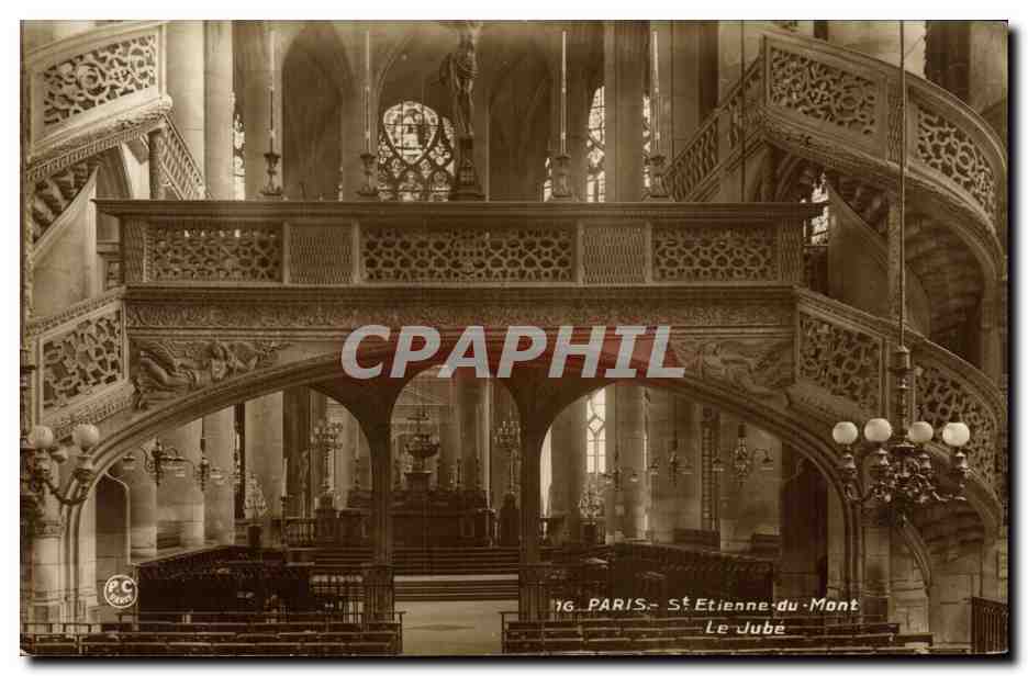 CPA Paris St Etienne du Mont Le jube 