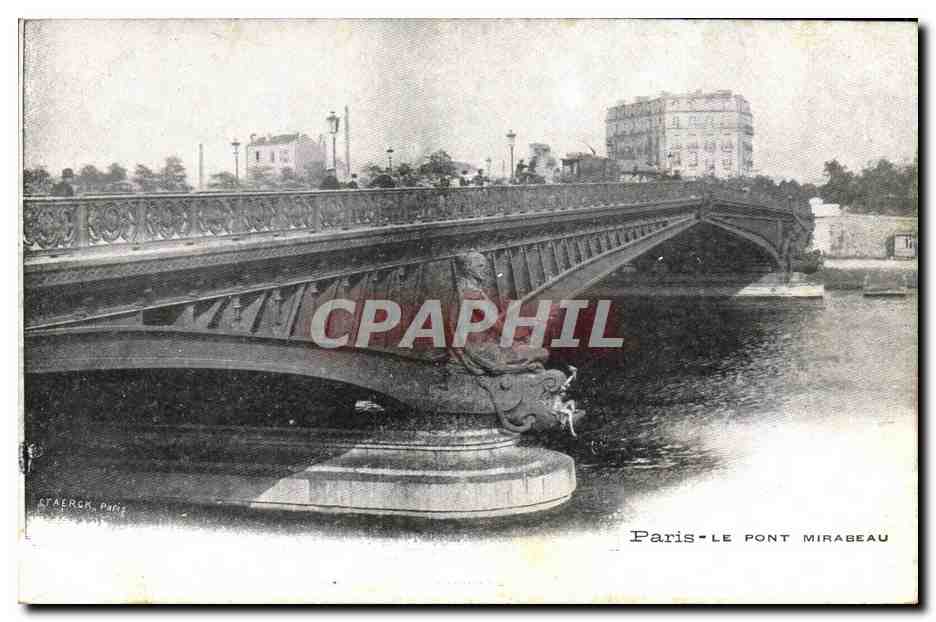 CPA Paris Le Pont Mirabeau