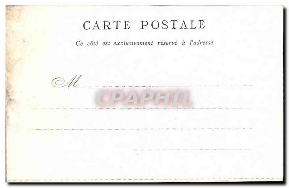 CPA Paris De Ville Edite Par le Bon Marche — Verso