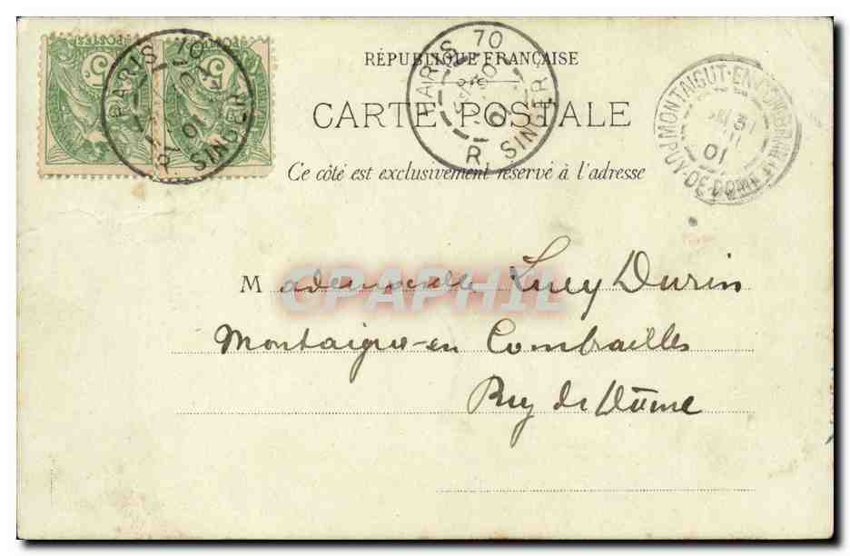 CPA Paris Place de Chatelet — Rückseite