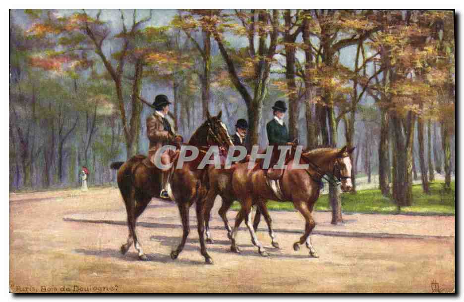 CPA Paris Bois de Boulogne Chevaux Hippisme