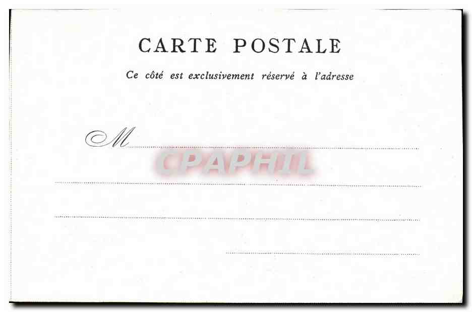CPA Paris Notre Dame Bon Marche — Verso