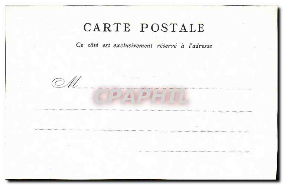 CPA Paris Palais Bourbon Bon Marche — Rückseite