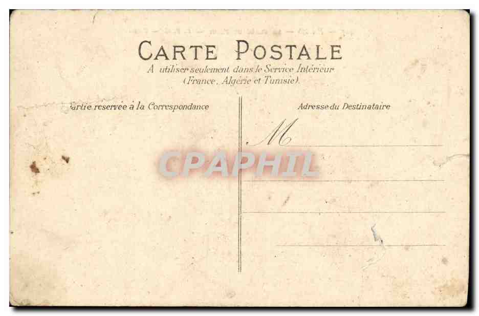 Vintage Postcard Paris Place De Passy Caleche — Back