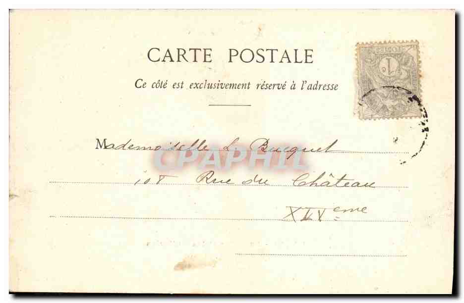 CPA Paris La Seine et les Tuileries — Rückseite