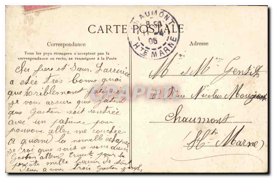 CPA Paris Les Boulevards Vus de la Madeleine — Verso