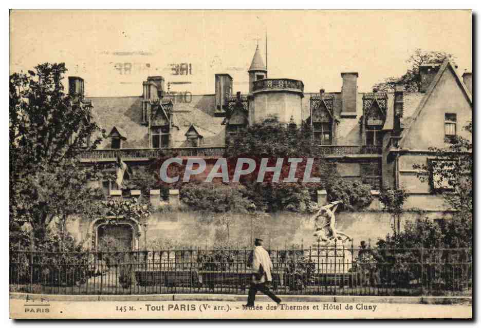 CPA Paris Musee des thermes et Hotel de Cluny